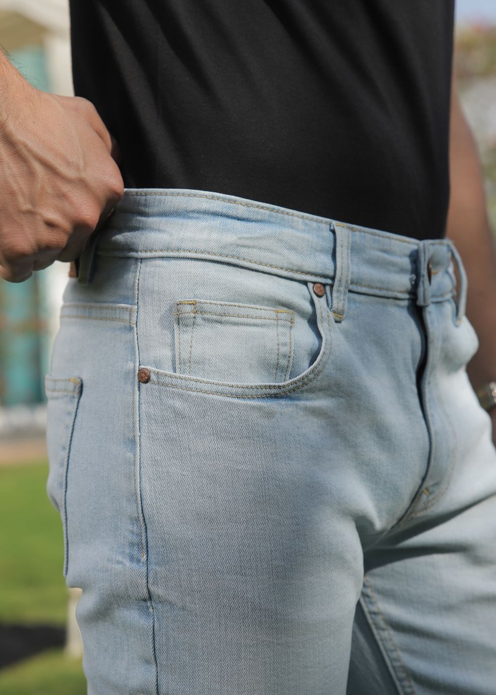 Denim-co ice blue jeans slim fit