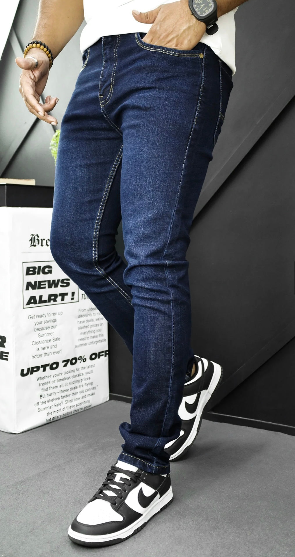 Mens slimfit jeans hazy blue