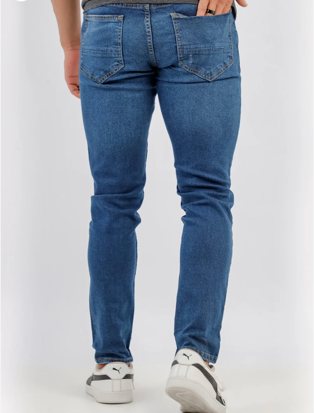 Denim stretch (L-blu) cotton jeans ( b2b leftover)