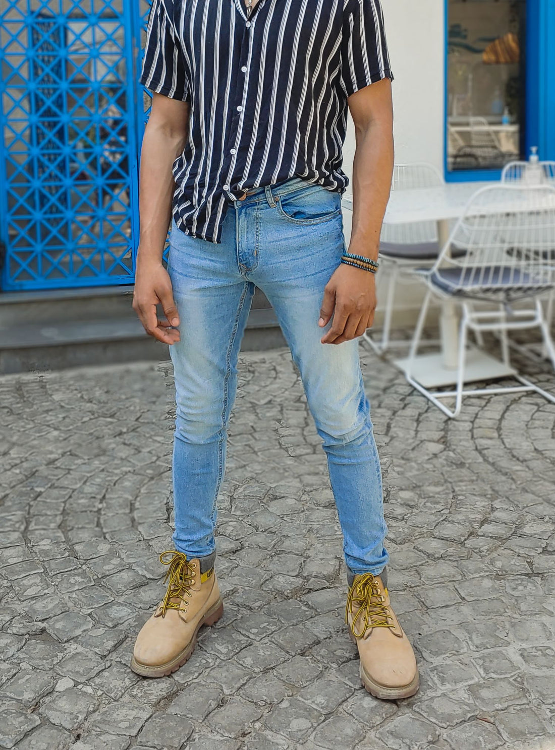 Denim-co ice blue jeans slimfit