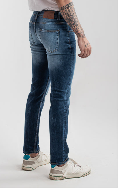 Denim stretch (D-blu) cotton jeans ( b2b leftover)